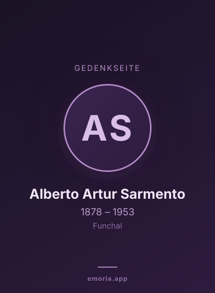 Gedenkportrait von Alberto Artur Sarmento