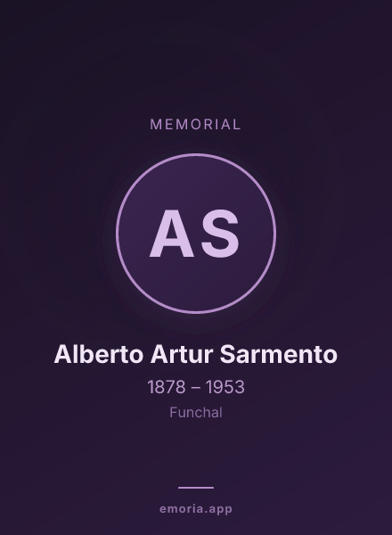 Memorial portrait of Alberto Artur Sarmento