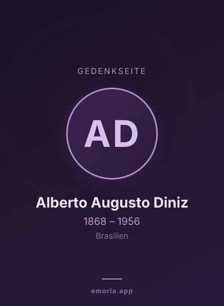 Gedenkportrait von Alberto Augusto Diniz