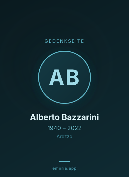 Gedenkportrait von Alberto Bazzarini