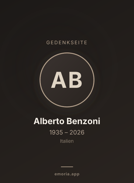 Gedenkportrait von Alberto Benzoni