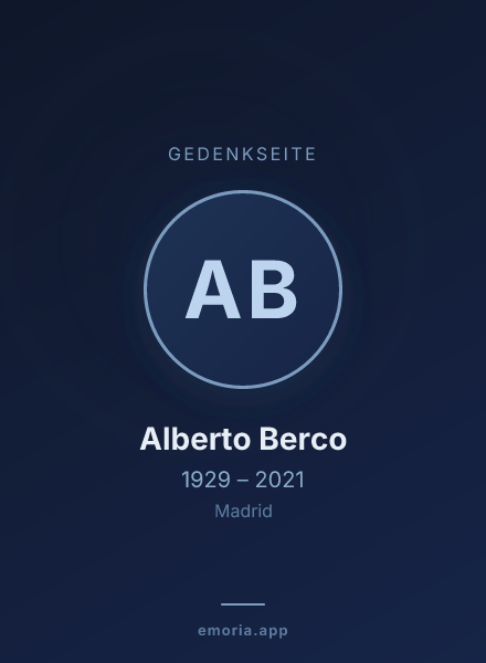 Gedenkportrait von Alberto Berco