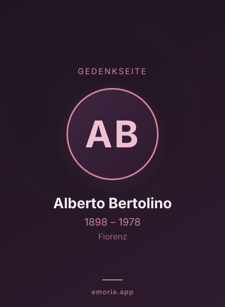 Gedenkportrait von Alberto Bertolino