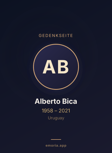Gedenkportrait von Alberto Bica