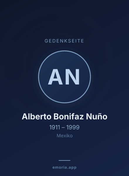 Gedenkportrait von Alberto Bonifaz Nuño