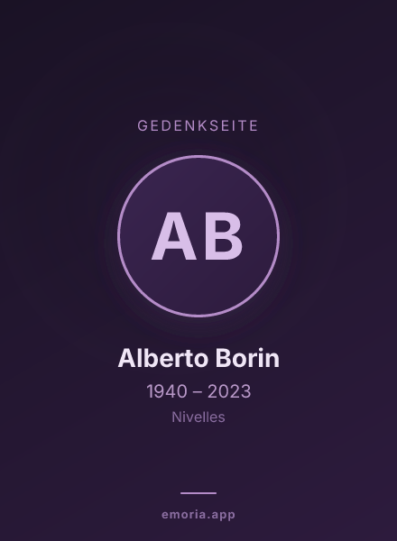 Gedenkportrait von Alberto Borin