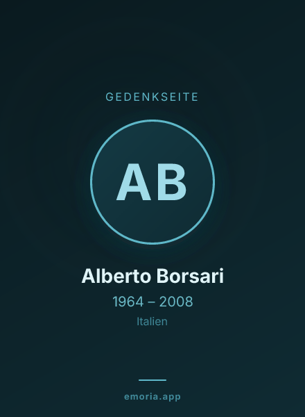 Gedenkportrait von Alberto Borsari