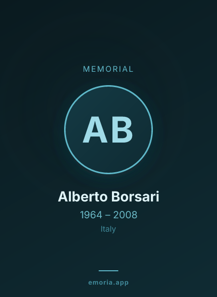 Memorial portrait of Alberto Borsari