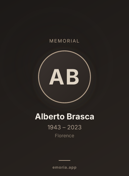 Memorial portrait of Alberto Brasca