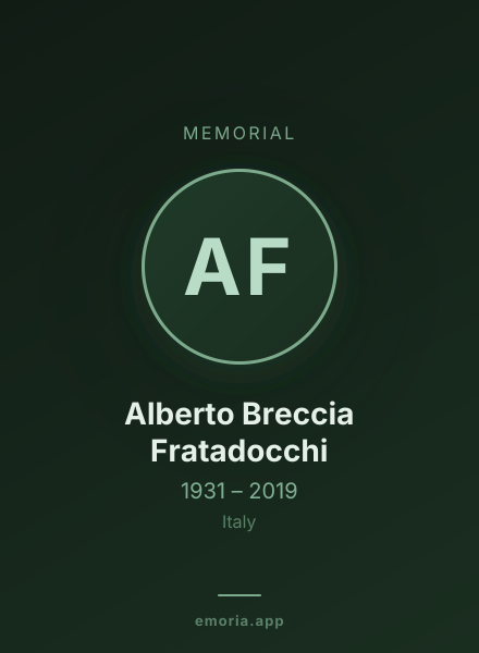 Memorial portrait of Alberto Breccia Fratadocchi