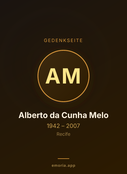Gedenkportrait von Alberto da Cunha Melo