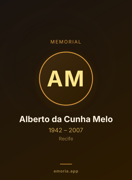 Memorial portrait of Alberto da Cunha Melo