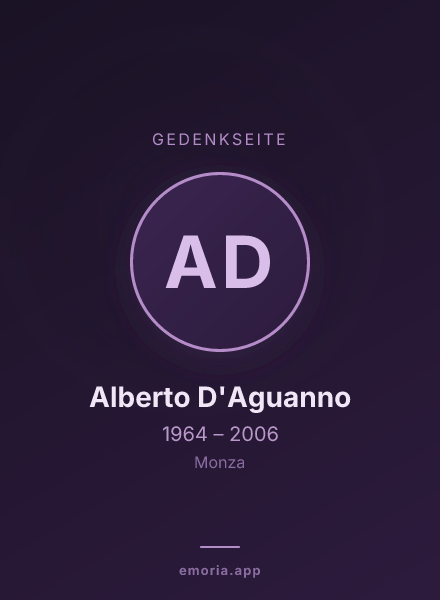 Gedenkportrait von Alberto D'Aguanno