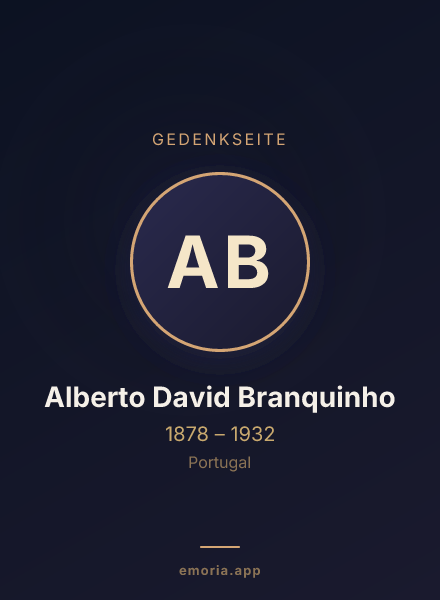 Gedenkportrait von Alberto David Branquinho