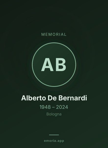 Memorial portrait of Alberto De Bernardi