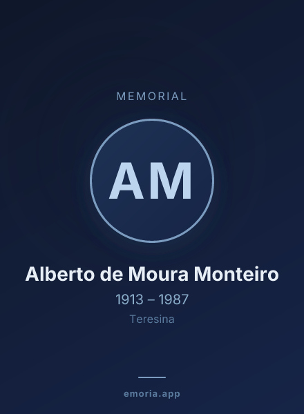 Memorial portrait of Alberto de Moura Monteiro