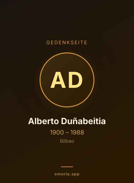 Gedenkportrait von Alberto Duñabeitia
