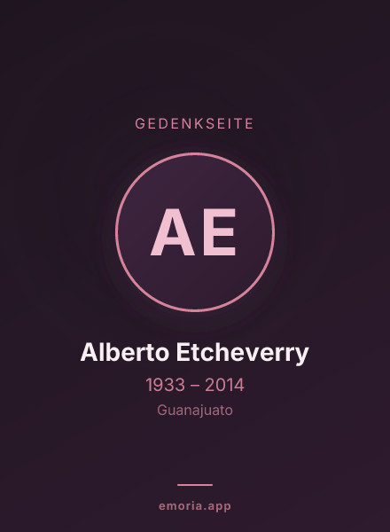 Gedenkportrait von Alberto Etcheverry