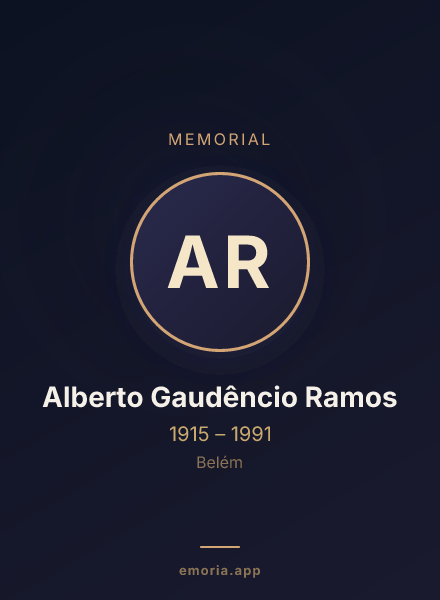 Memorial portrait of Alberto Gaudêncio Ramos