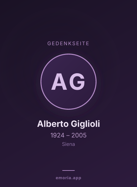 Gedenkportrait von Alberto Giglioli