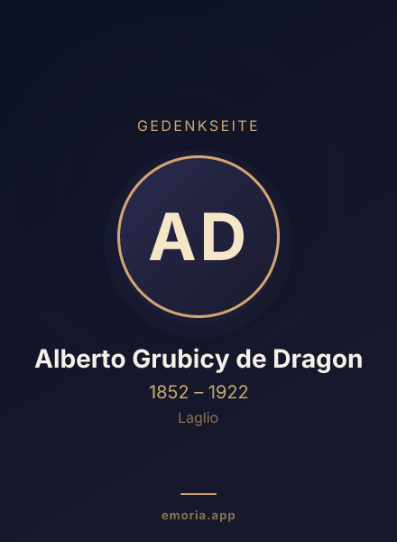 Gedenkportrait von Alberto Grubicy de Dragon
