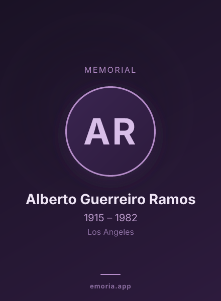 Memorial portrait of Alberto Guerreiro Ramos