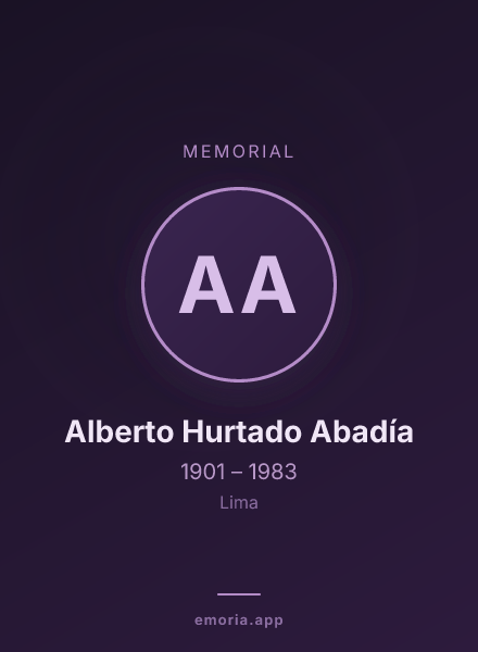 Memorial portrait of Alberto Hurtado Abadía