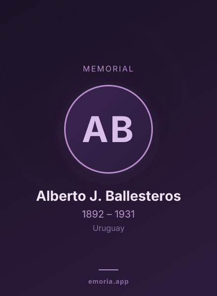 Memorial portrait of Alberto J. Ballesteros