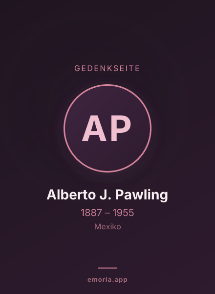 Gedenkportrait von Alberto J. Pawling