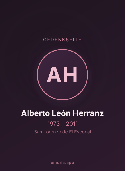 Gedenkportrait von Alberto León Herranz