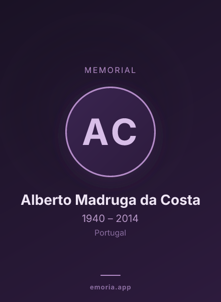 Memorial portrait of Alberto Madruga da Costa