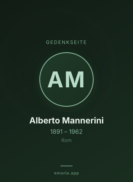 Gedenkportrait von Alberto Mannerini