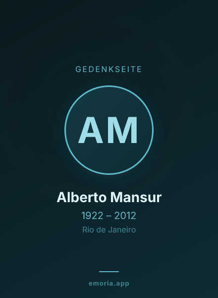 Gedenkportrait von Alberto Mansur