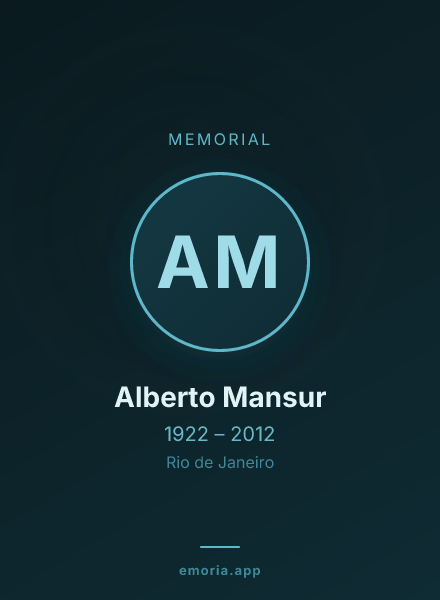 Memorial portrait of Alberto Mansur