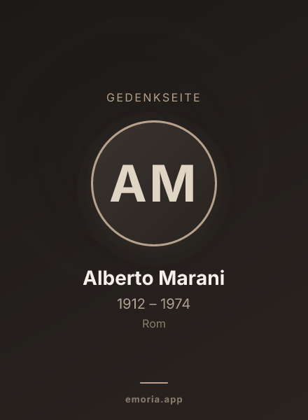 Gedenkportrait von Alberto Marani