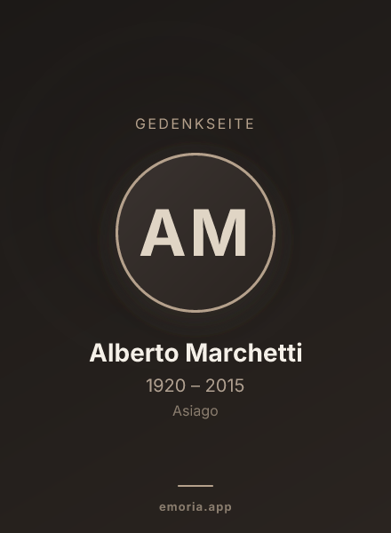 Gedenkportrait von Alberto Marchetti