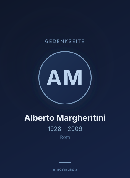 Gedenkportrait von Alberto Margheritini