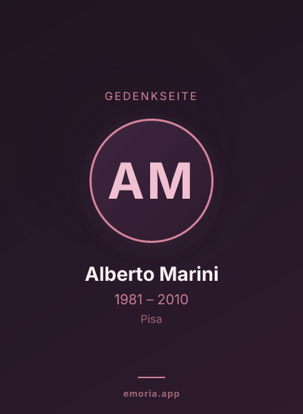 Gedenkportrait von Alberto Marini