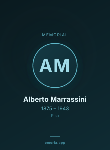 Memorial portrait of Alberto Marrassini