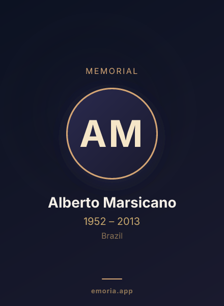 Memorial portrait of Alberto Marsicano