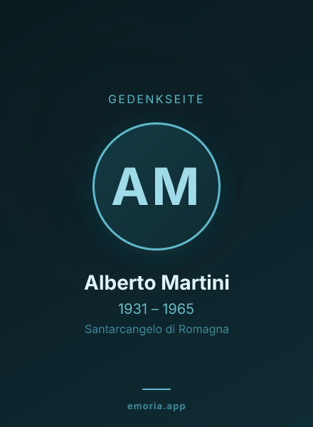 Gedenkportrait von Alberto Martini