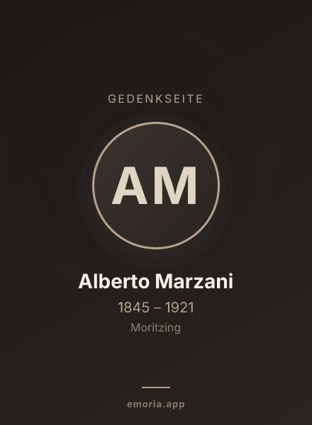 Gedenkportrait von Alberto Marzani