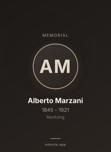 Memorial portrait of Alberto Marzani