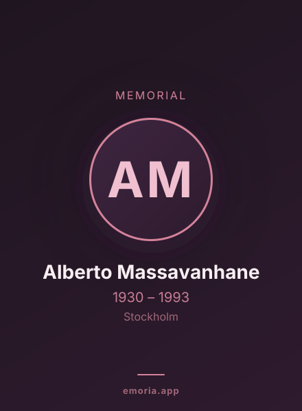 Memorial portrait of Alberto Massavanhane
