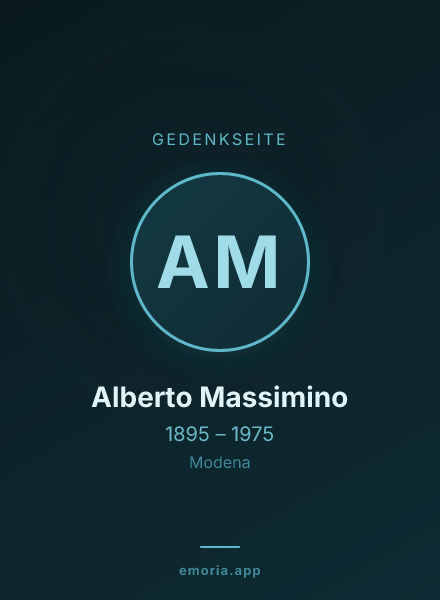 Gedenkportrait von Alberto Massimino