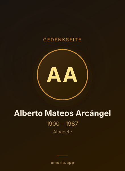 Gedenkportrait von Alberto Mateos Arcángel