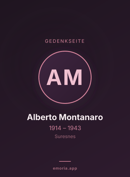 Gedenkportrait von Alberto Montanaro