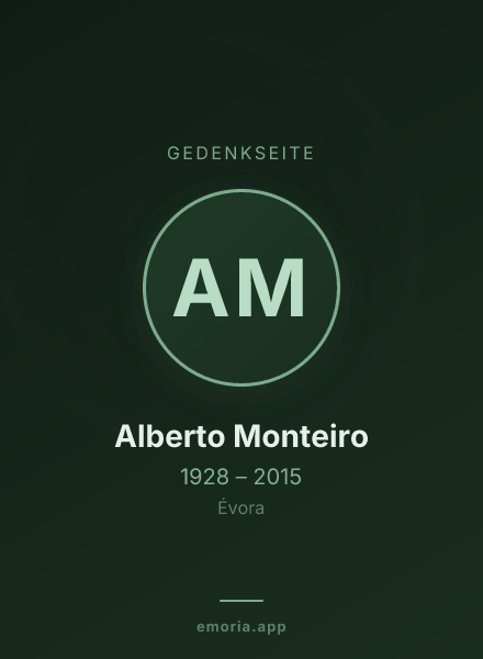 Gedenkportrait von Alberto Monteiro