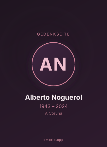Gedenkportrait von Alberto Noguerol