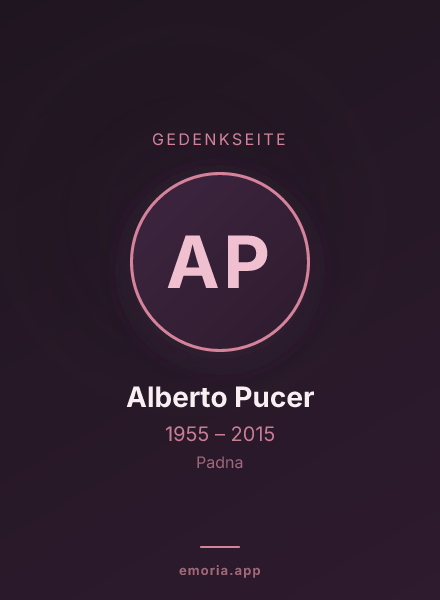 Gedenkportrait von Alberto Pucer